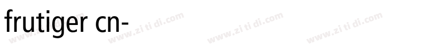 frutiger cn字体转换